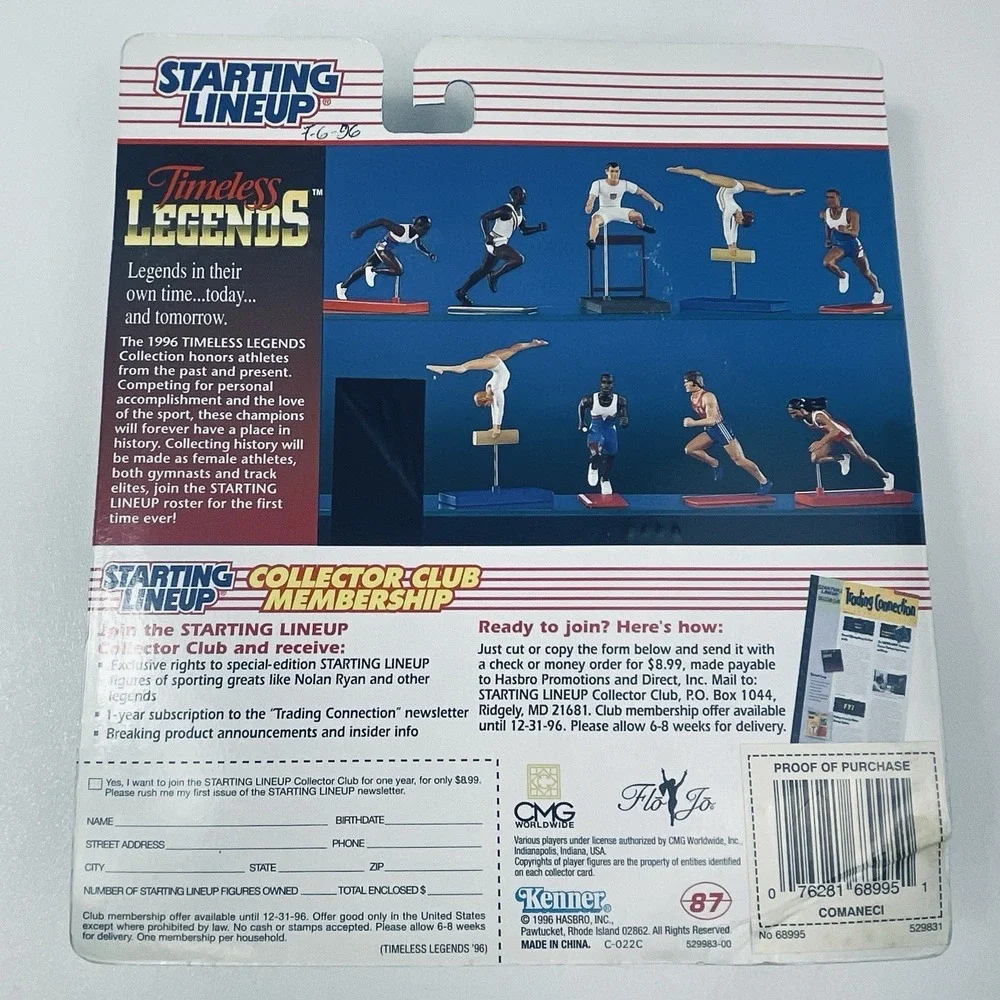 Kenner Timeless Legends Nadia Komanechi Figure 1996 Starting Lineup